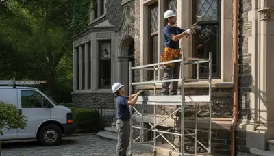 Boston, MA plumber repairing a sink for a plumbing service call