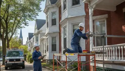 Boston, MA plumber repairing a residential pipe for fast plumbing service