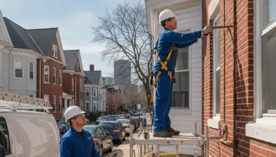 Boston, MA plumber repairing a residential pipe for plumbing service at plumbersbostonma.com