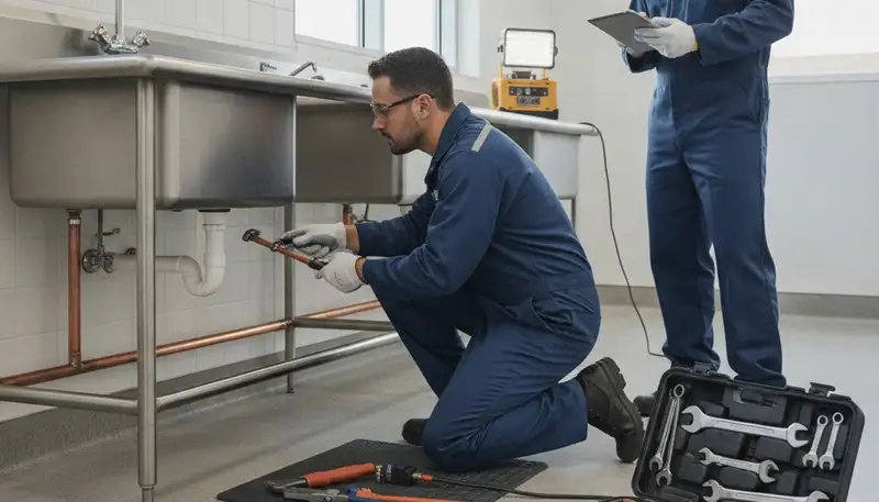Boston, MA plumber repairing pipes in a home for fast, reliable plumbing service