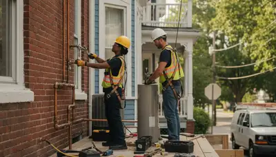 Boston MA plumber repairing a residential sink for reliable plumbing service