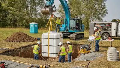 Septic tank installation for Boston, MA homes by On Call Plumbers
