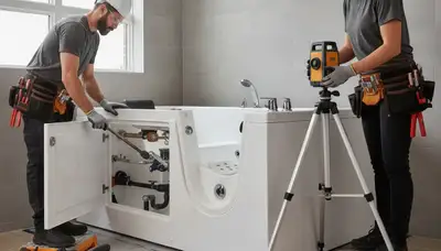 Walk-in tub installation for Boston, MA homeowners by On Call Plumbers